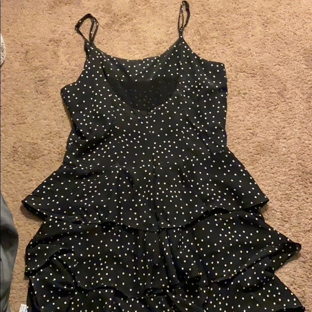black and white polka dot dress. - Picture 3 of 3